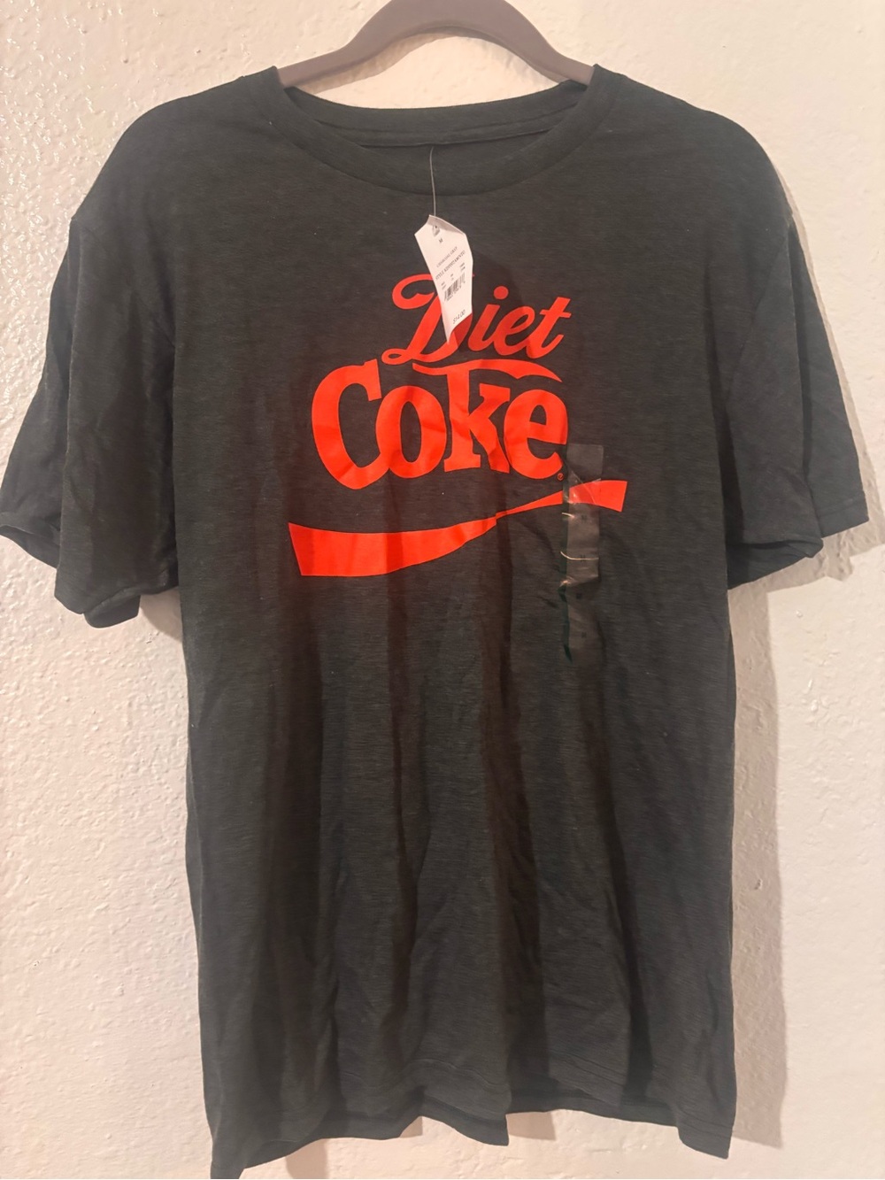 Target Men's Black Tee with Red Diet Coke Logo